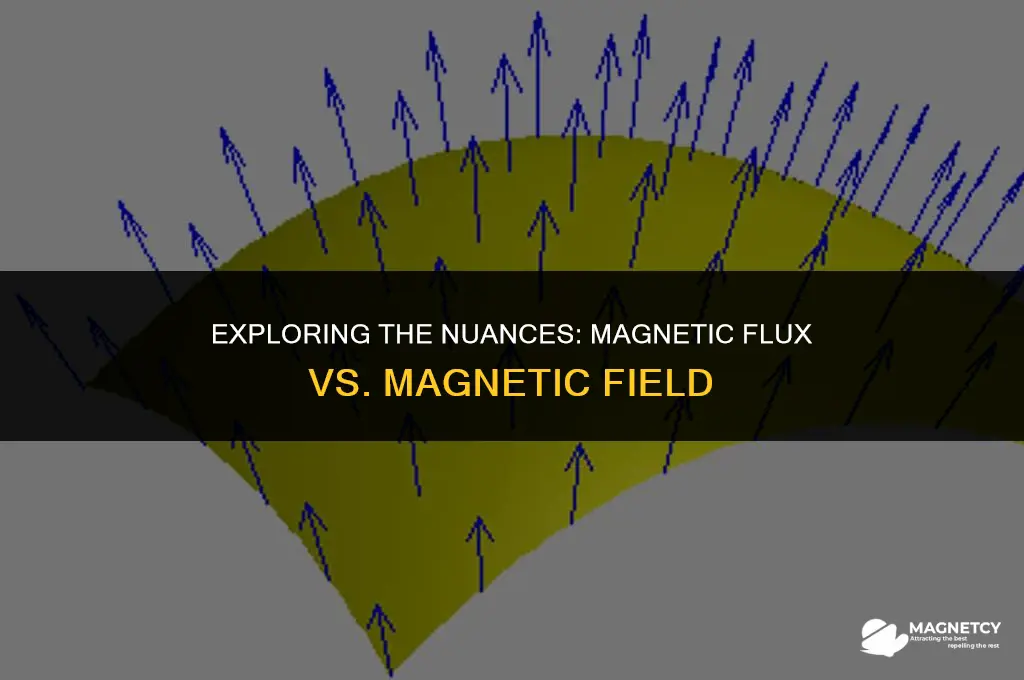 what is the difference between magnetic flux and magnetic field