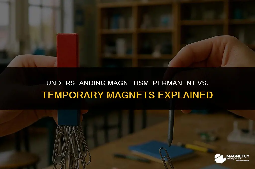 what is the difference between permanent and temporary magnets