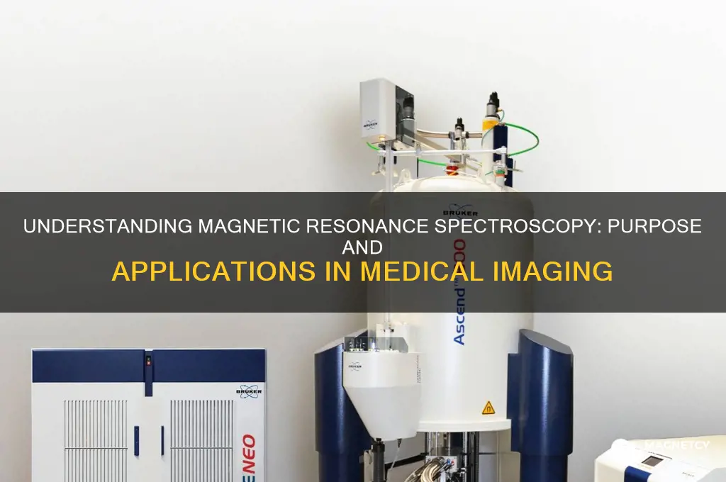 what is the purpose for using magnetic resonance spectroscopy mrs