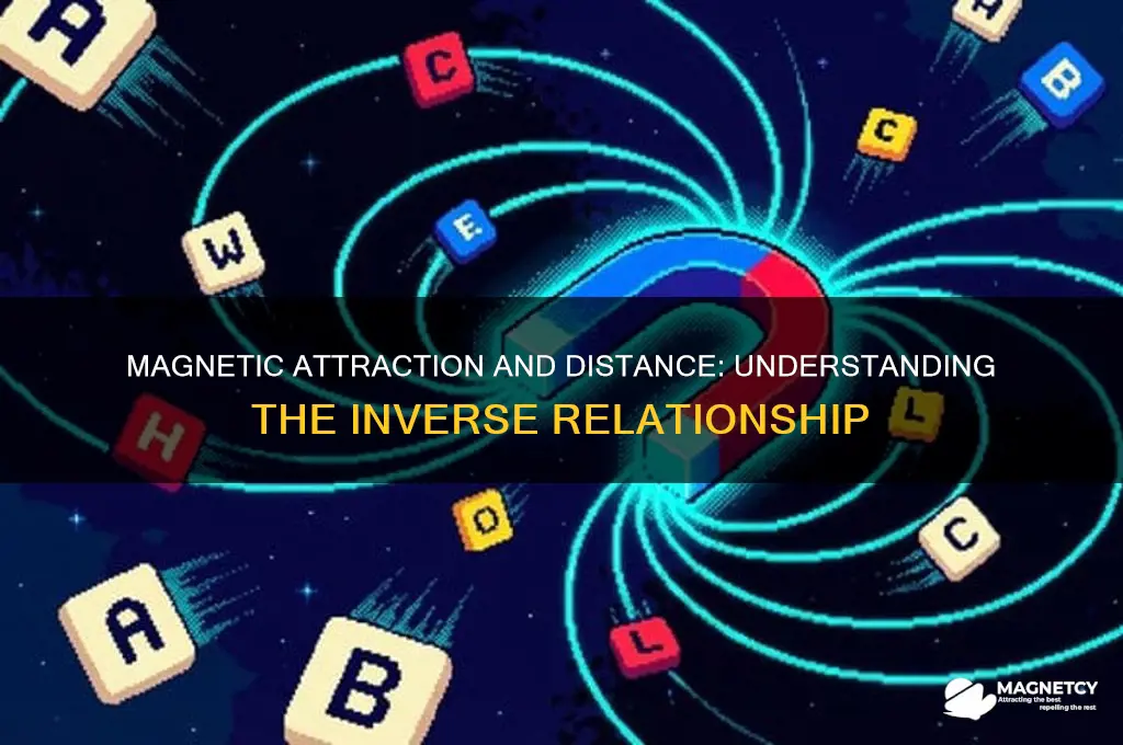 what is the relationship between distance and magnetic attraction