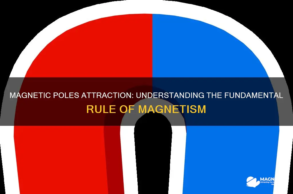 what is the rule about the attraction of magnetic poles