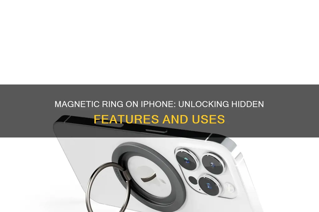 what is the use of magnetic ring on iphone