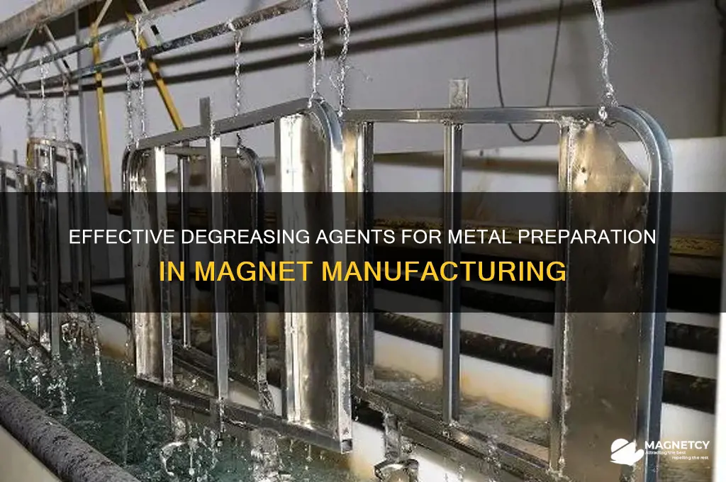 what is widely used to degrease metals in manufacture magnets
