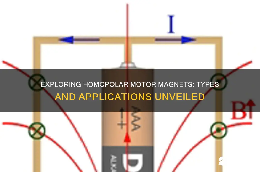 what kind of magnets are used in homopolar motors