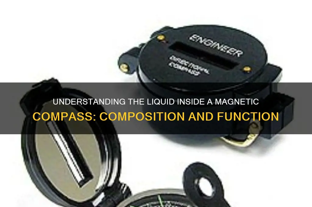 what liquid is used in magnetic compass