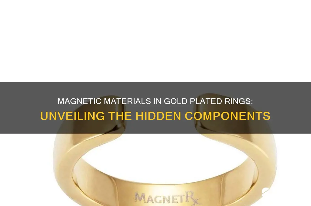 what magnetic materials are used in gold plated rings