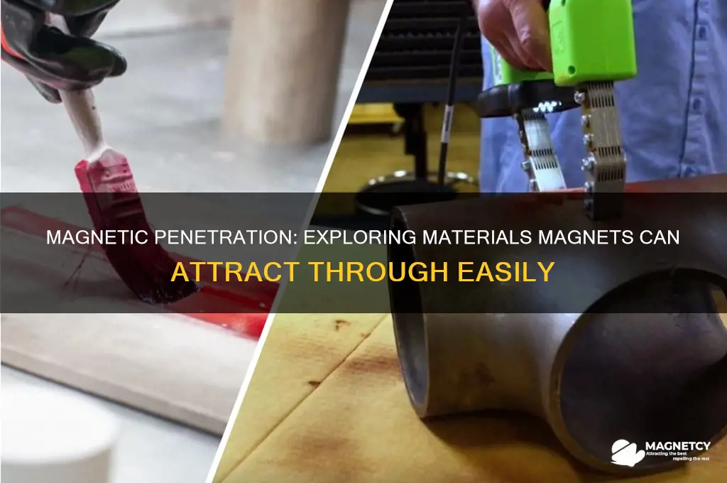 what materials can magnets attract through