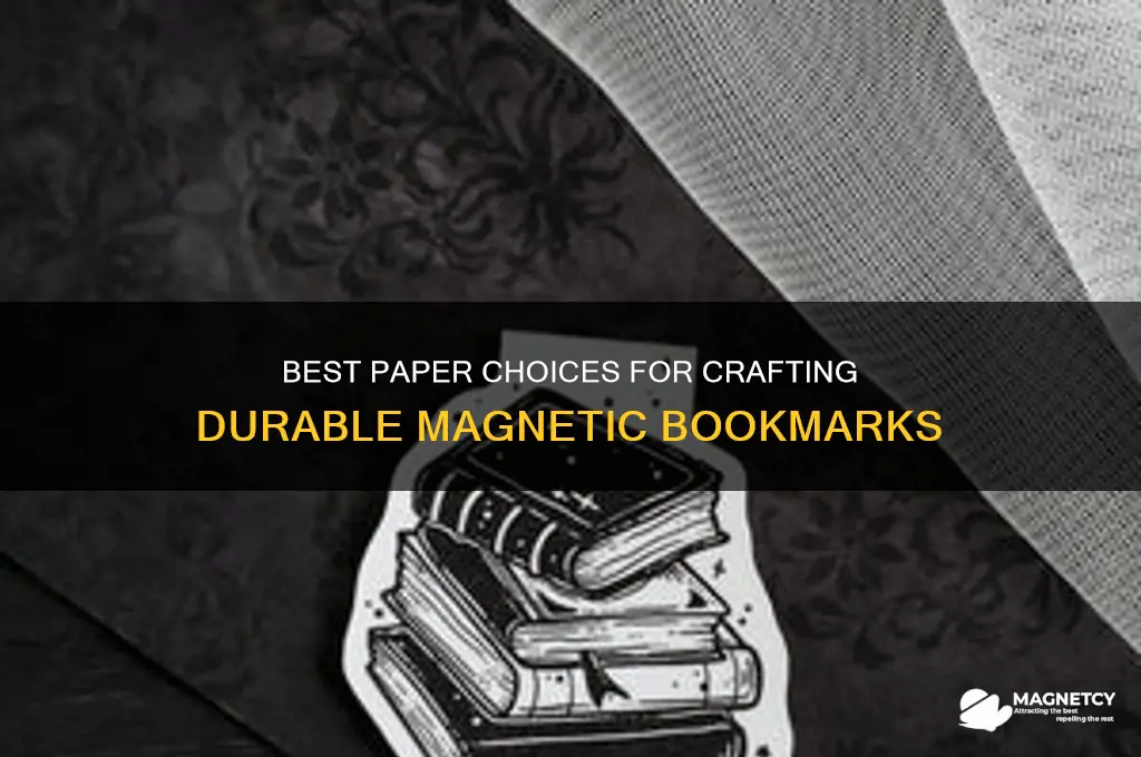 what paper to use for magnetic bookmarks