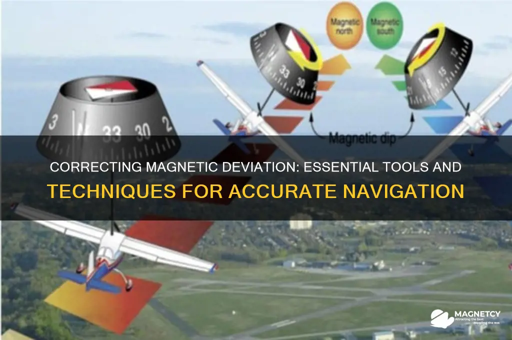 what should you use to correct for magnetic deviation