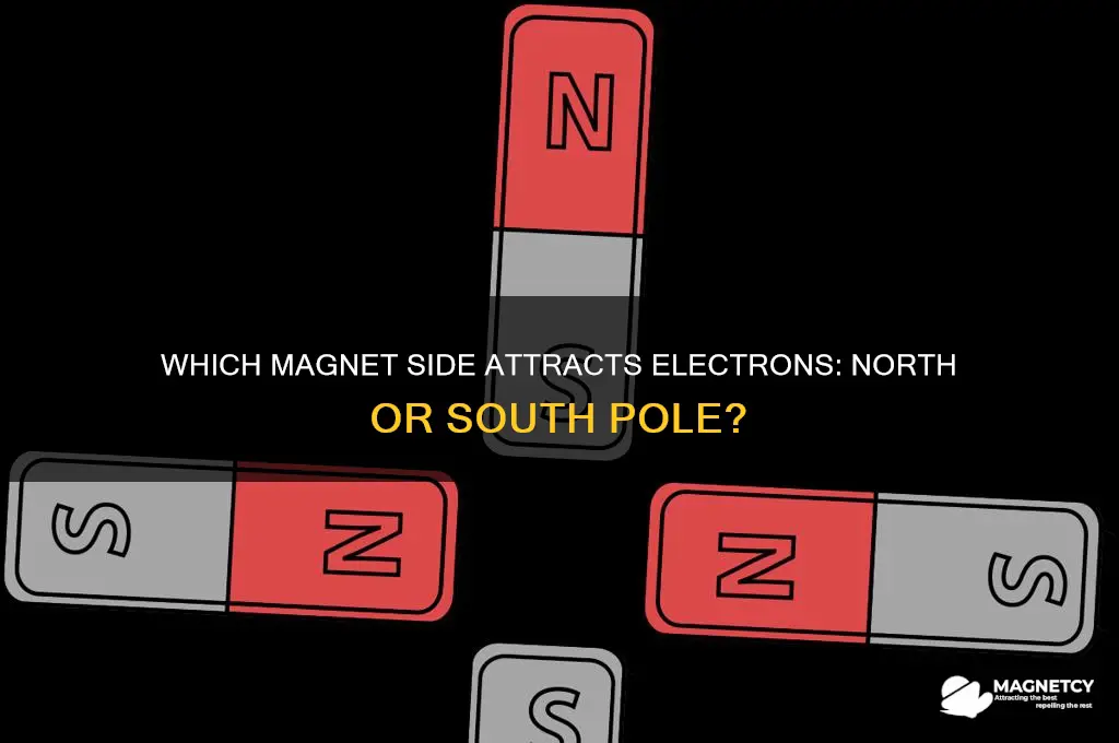 what side of a magnet are electrons attracted to