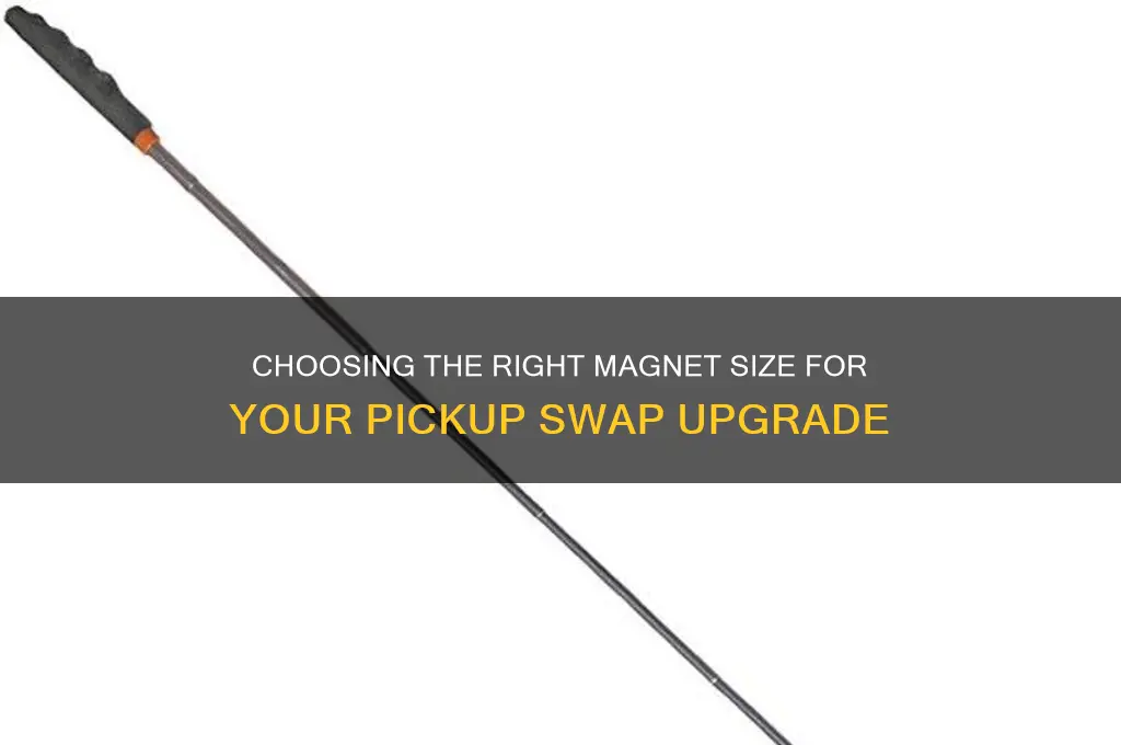 what size magnet to use for pickup swap