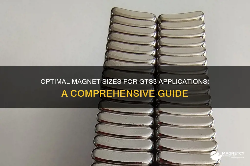 what size magnets are used for gts3