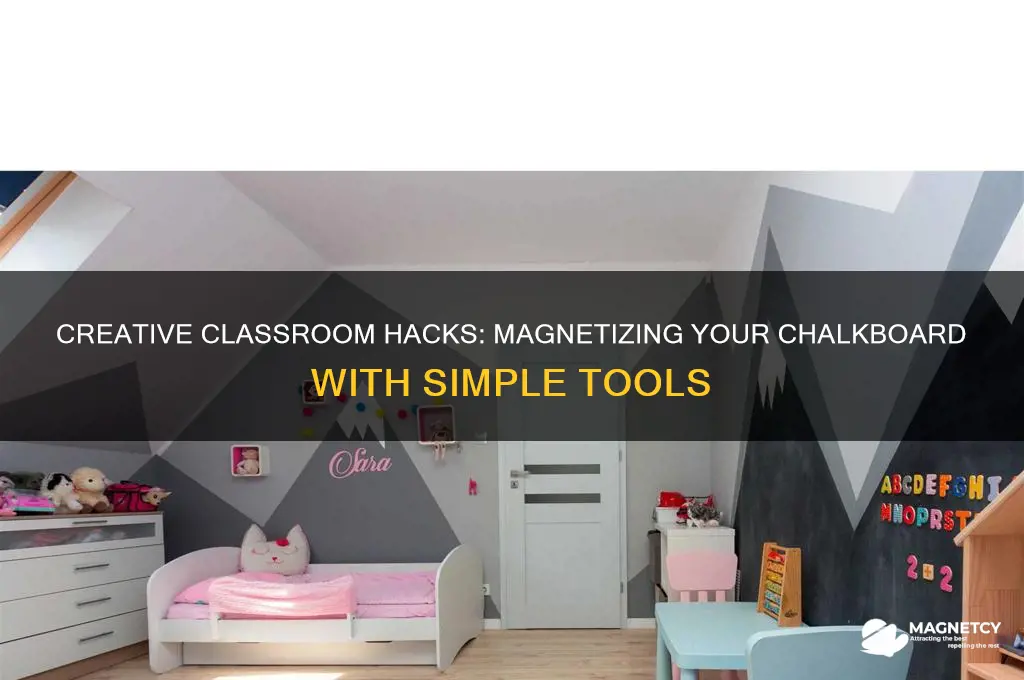what to use to magnetize a chalkboard in your classroom