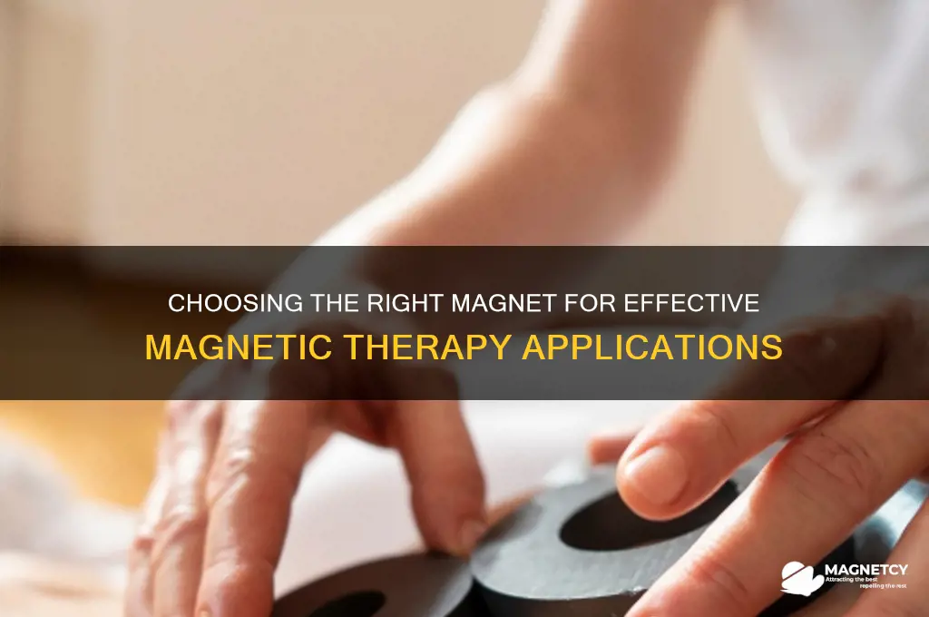 what type of magnet do you use for magnetic therapy