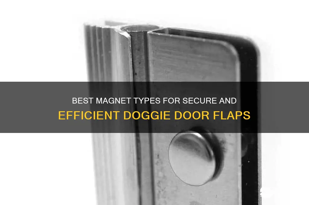 what type of magnets to use for doggie door flap