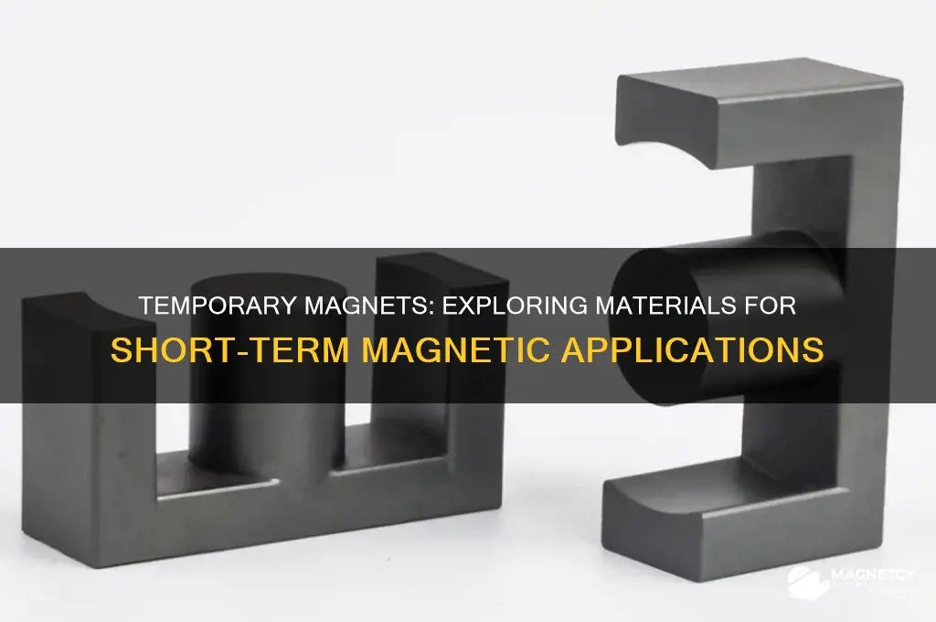 what type of material is used for making temporary magnet