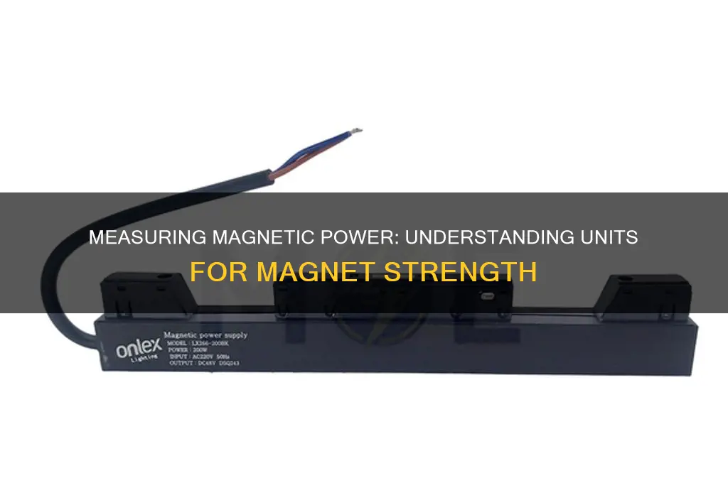 what units used to measure the power of a magnet