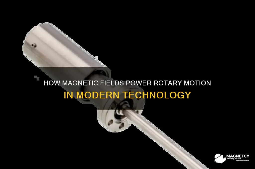 what uses magnetic fields to create rotary movement