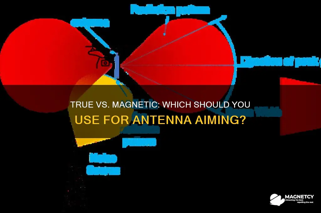 when aiming antenna should i use true or magnetic