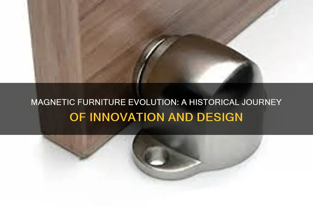 when did magnets start getting used in furniture