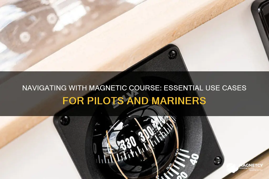 when do we use magnetic course