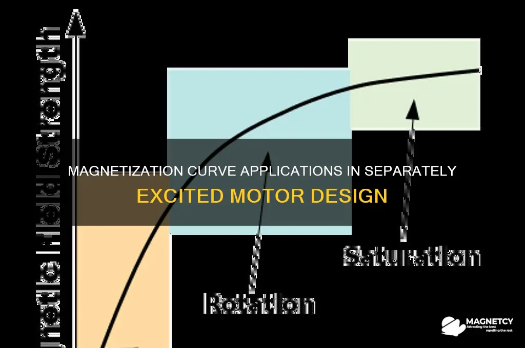 when to use magnetization curve for separately excited motor