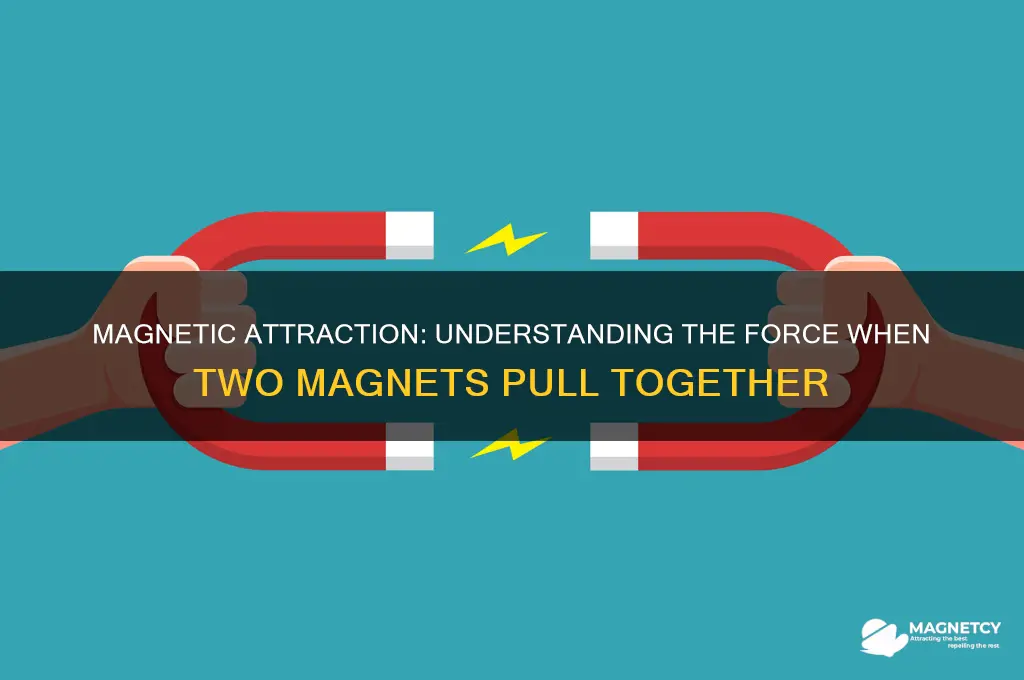 when two magnets attract they what