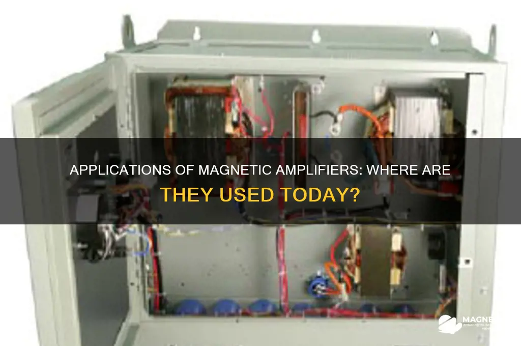where are magnetic amplifiers used