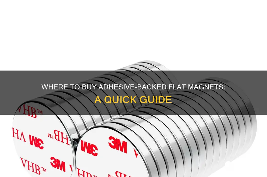 where can i buy ready-to-use flat magnets with adhesive