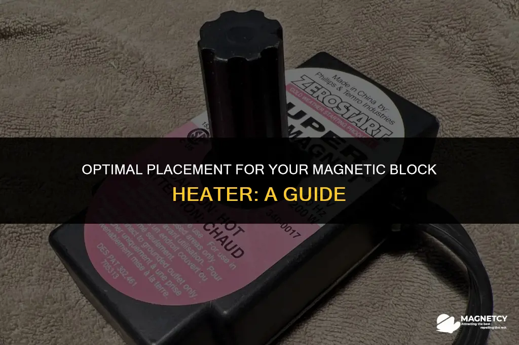 where do you put a magnetic block heater