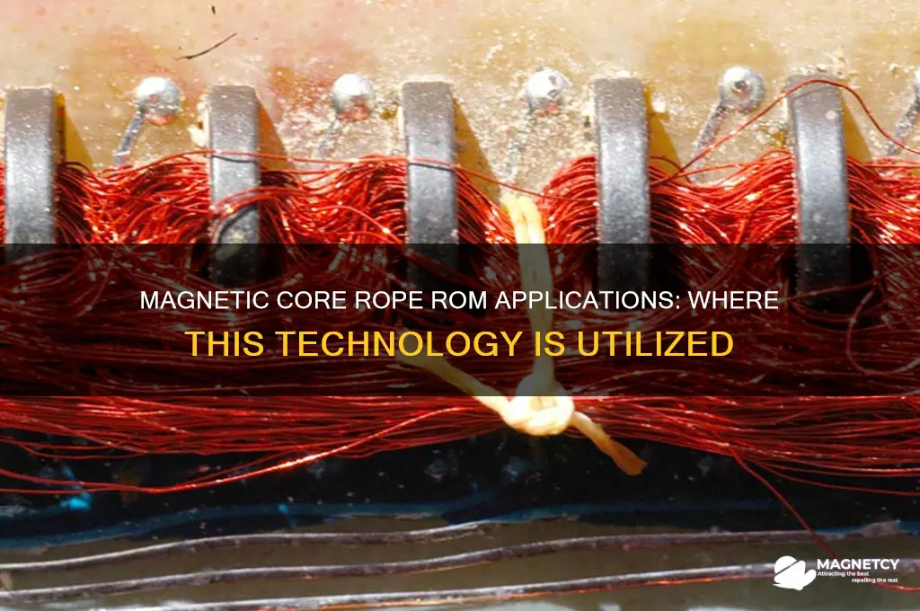 where is magnetic core rope rom used