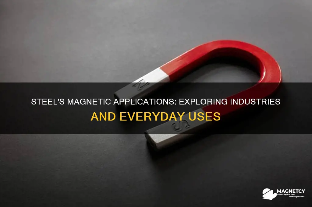 where is steel used as a magnetic material