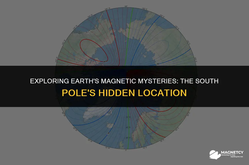 where is the south magnetic pole located