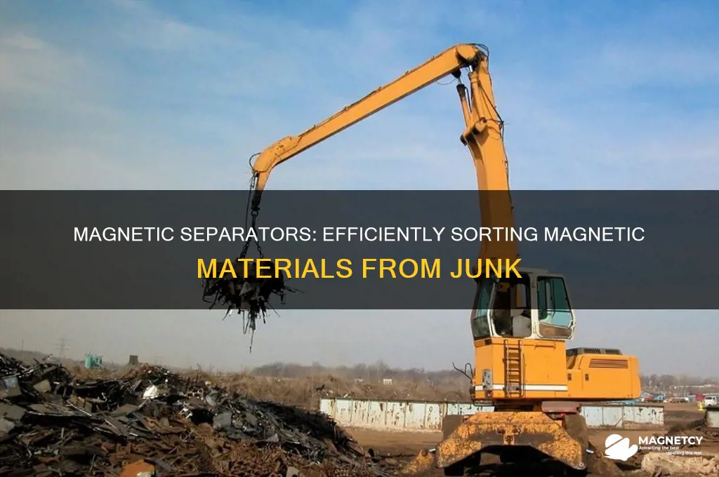 which device is used to separate magnetic materials from junk
