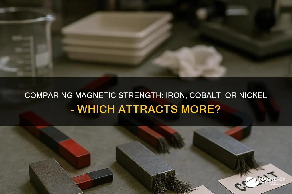 which has more magnetic attraction iron cobolt or nickel