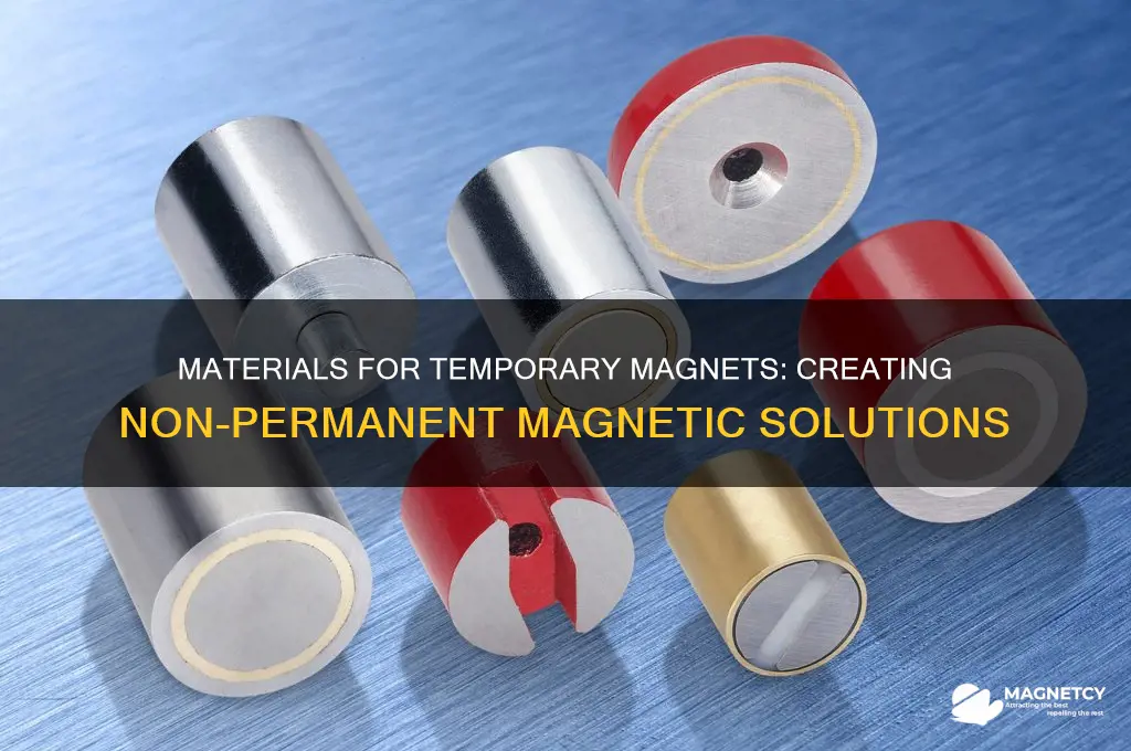 which material is used to make non permanent magnet