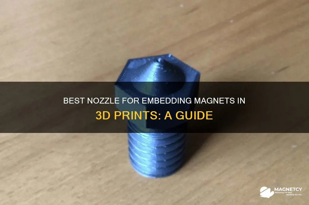 which nozzle to use when embedding magnets in 3d print