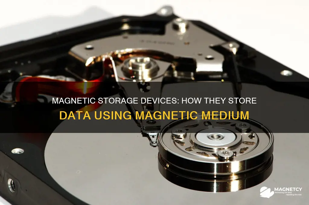 which storage device uses a magnetic medium for storing data