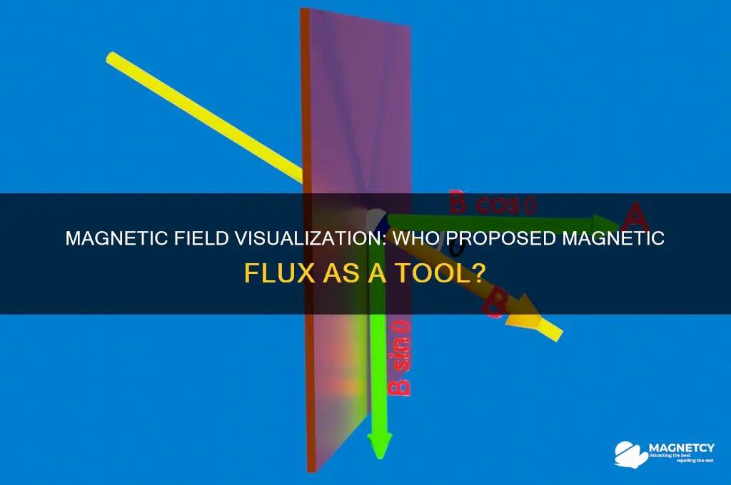 who proposed using magnetic flux to visualize a magnetic field