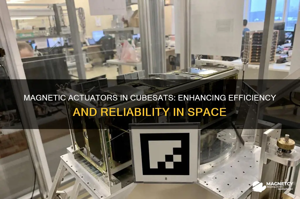 why are magnetic actuators used on cubesats