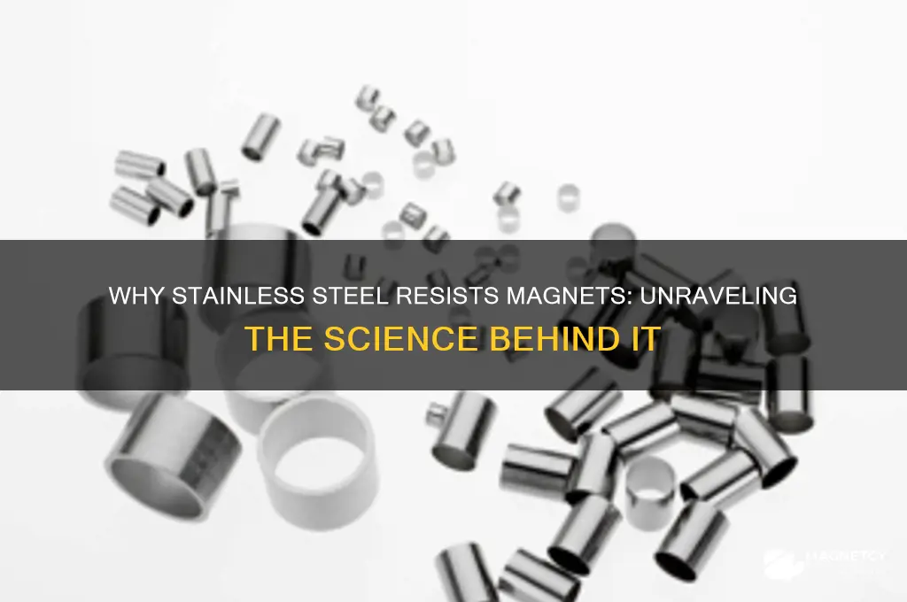 why are magnets not attracted to stainless steel