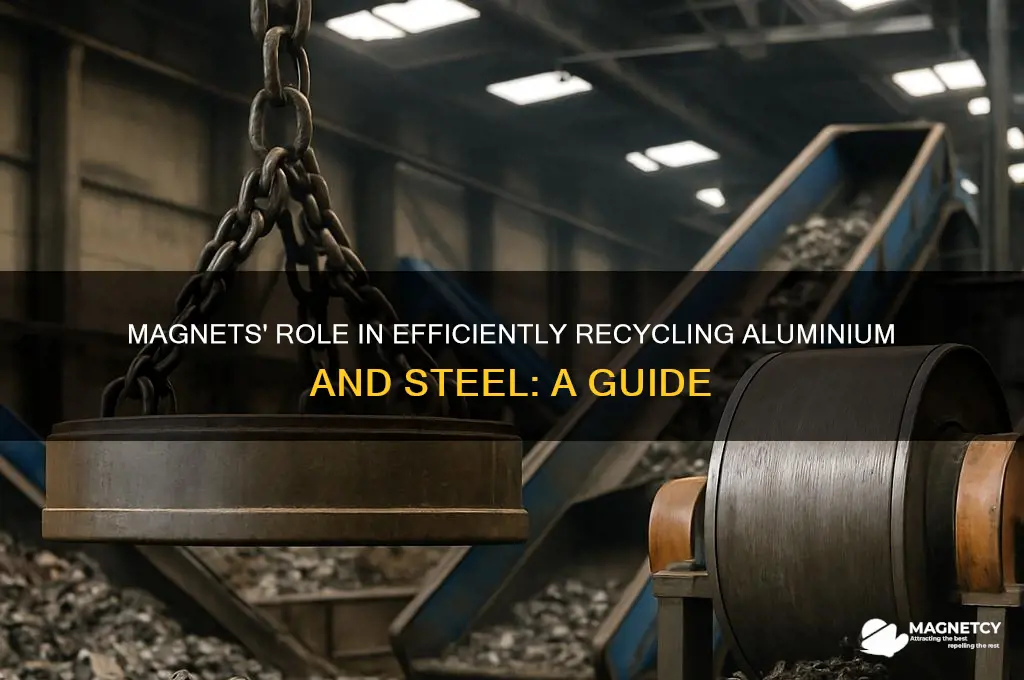 why are magnets useful when recycling aluminium and steel
