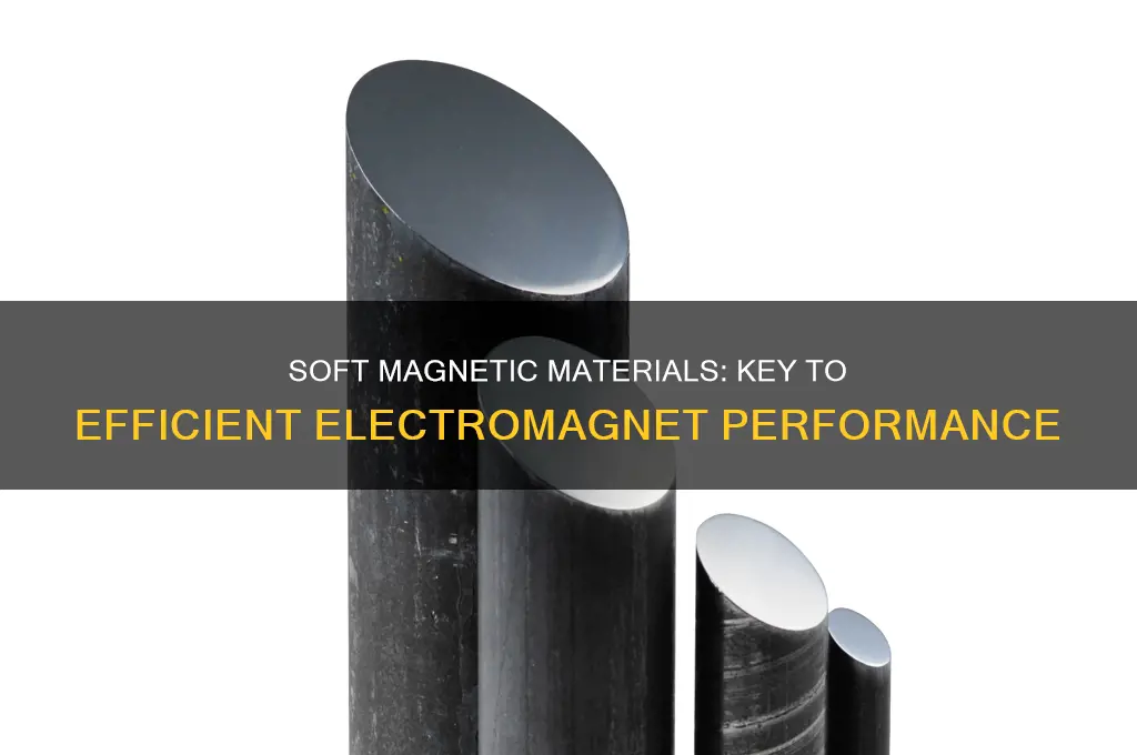 why are soft magnetic materials used in electromagnets