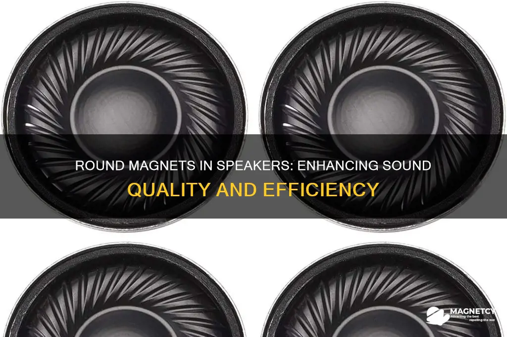 why are some round magnets used in speakers