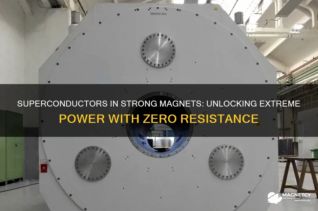 why are superconductors used in strong magnets