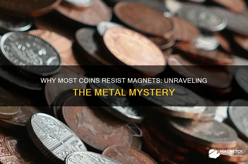 why can coins not be attracte to magnets