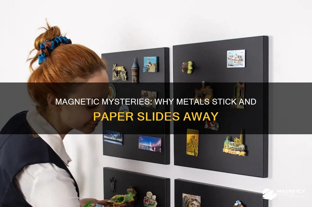 why do magnets attract metal but not paper