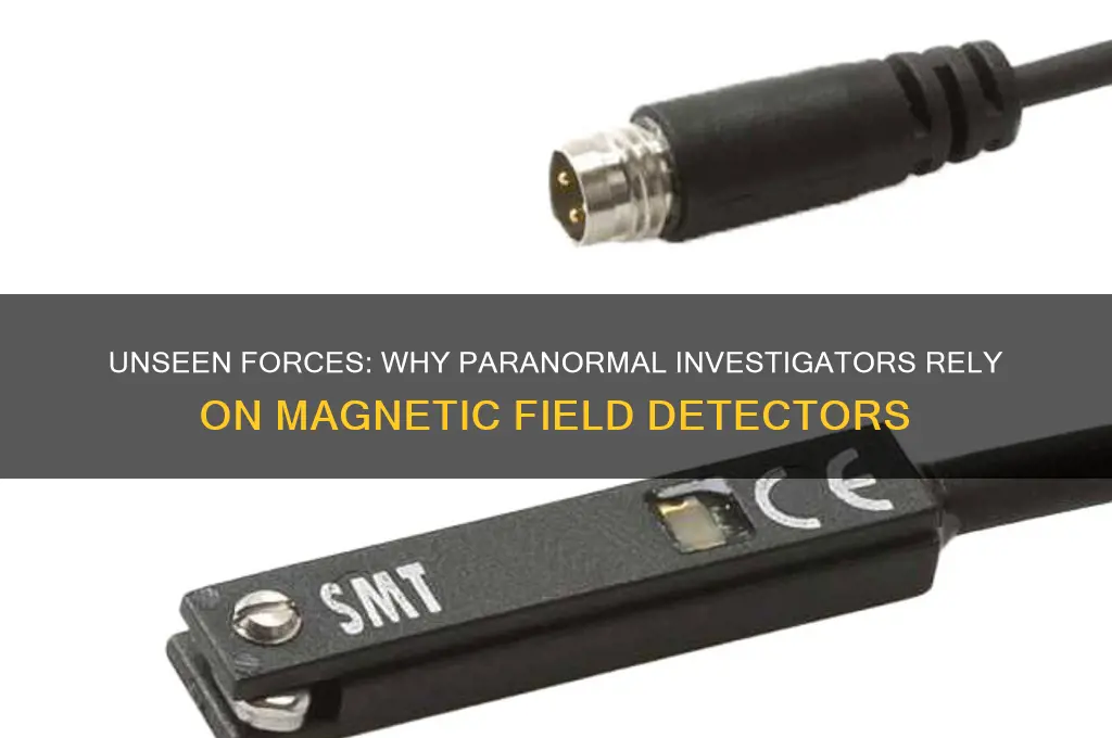 why do paranormal investigators use magnetic field detectors