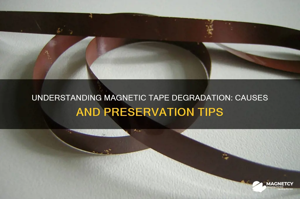 why does magnetic tape degrade after use