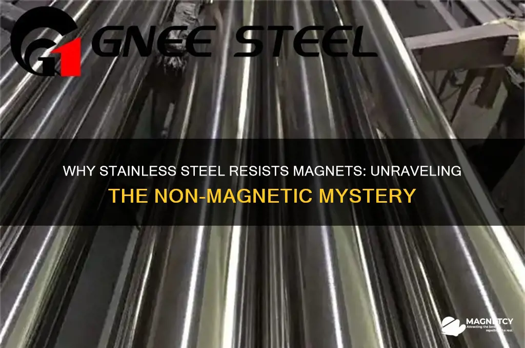 why does stainless steel not use magnet
